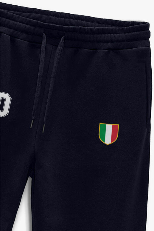 Tepláky Jogger , Barva Modrá, s Potiskem Italy 10