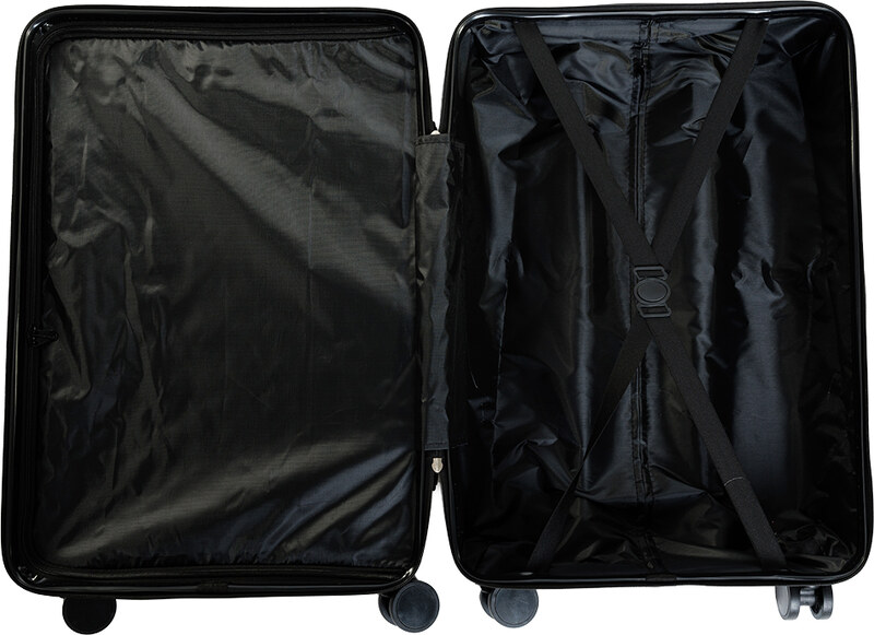 Cestovní kufr ENM - stříbrný 67 l