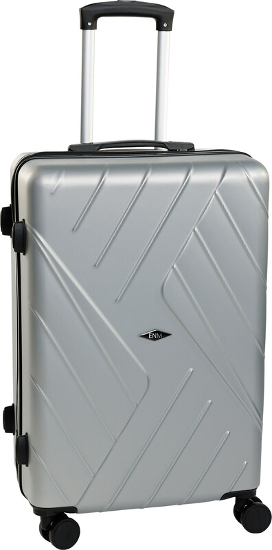 Cestovní kufr ENM - stříbrný 67 l