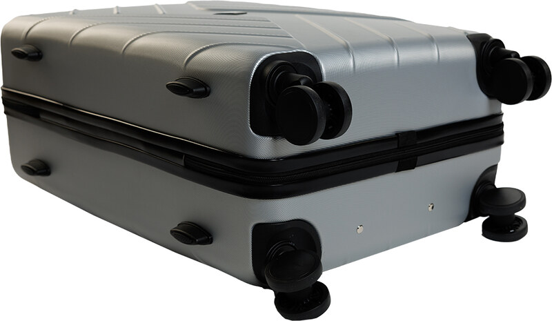 Cestovní kufr ENM - stříbrný 67 l