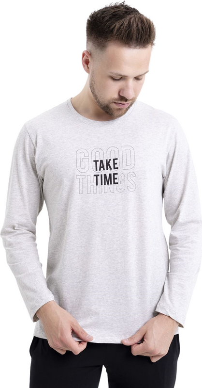 Pánské dlouhé pyžamo Leptir 512