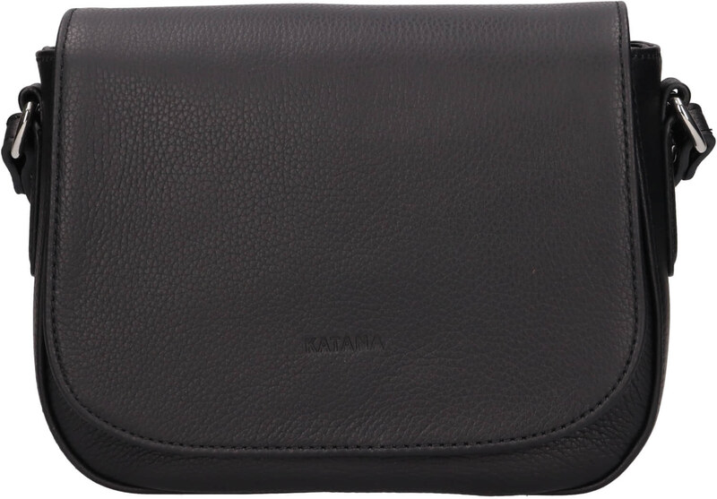 Kožená dámská crosbody kabelka Katana Alix - černá