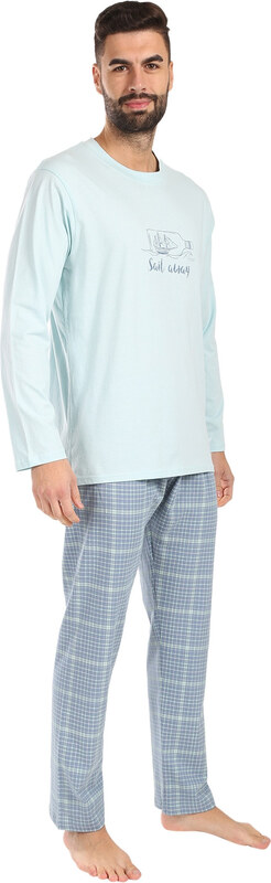 Pánské pyžamo Gino zelené (79177-LxGMGA)