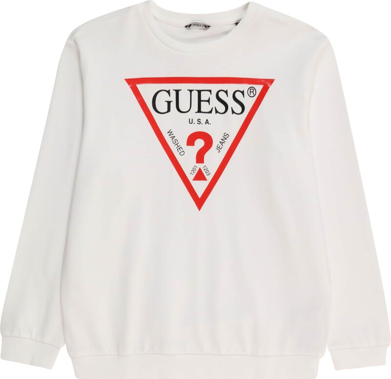 GUESS Mikina červená / černá / bílá