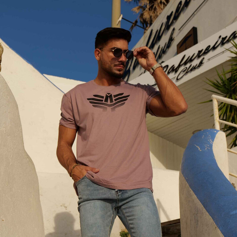 Pánské sportovní tričko Iron Aesthetics Break, starorůžové