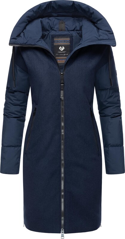 Ragwear Zimní kabát 'Jumana' námořnická modř