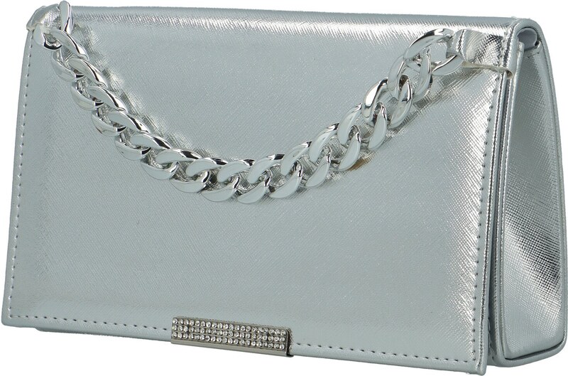 Elegantní dámská společenská kabelka Moon Etorre, stříbrná