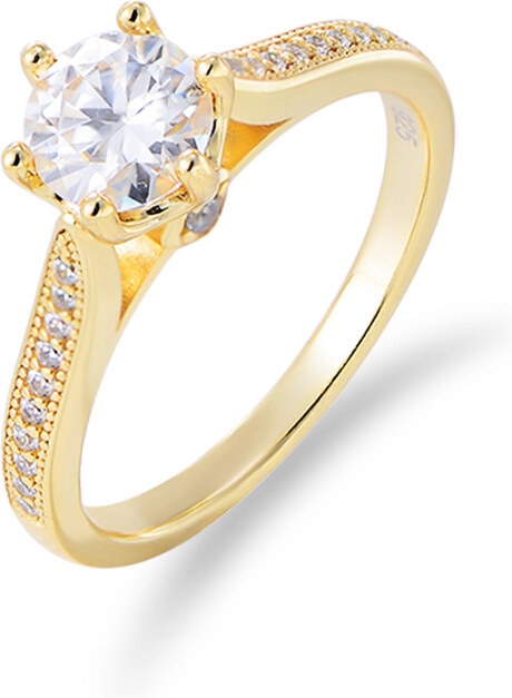 Olivie Stříbrný zásnubní prsten GOLD 9320