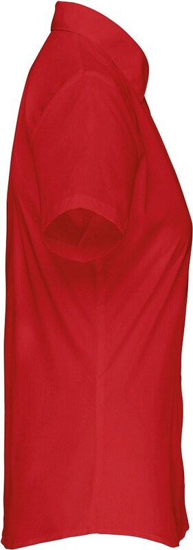 Kariban K548 červená dámská košile s krátkým rukávem XS