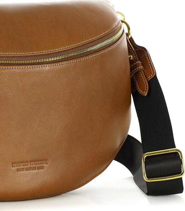 MARCO MAZZINI Hnědá dámská kožená ledvinka
