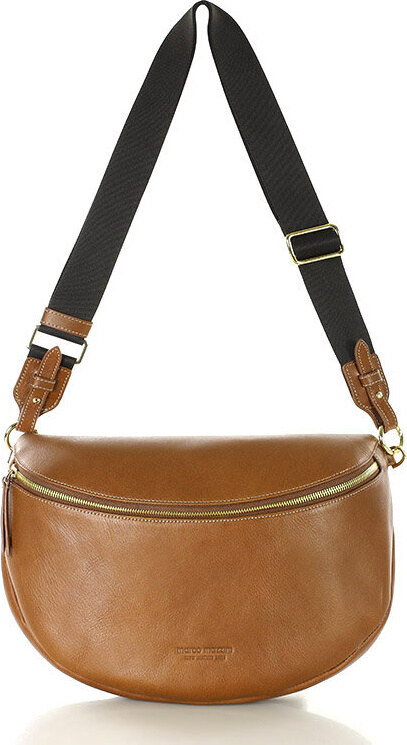 MARCO MAZZINI Hnědá dámská kožená ledvinka