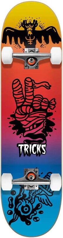 tricks Skateboard tattoo complete