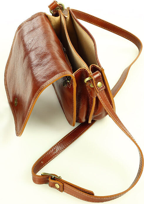 Marco MAZZINI MAZZINI Hnědá malá kabelka MARCO