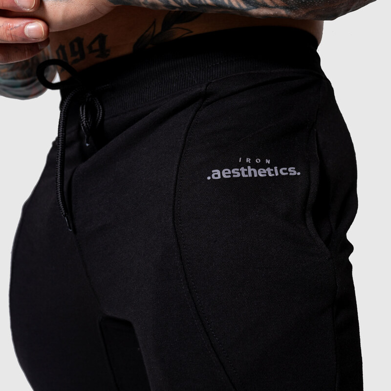 Pánské sportovní tepláky Iron Aesthetics Flexi, černé