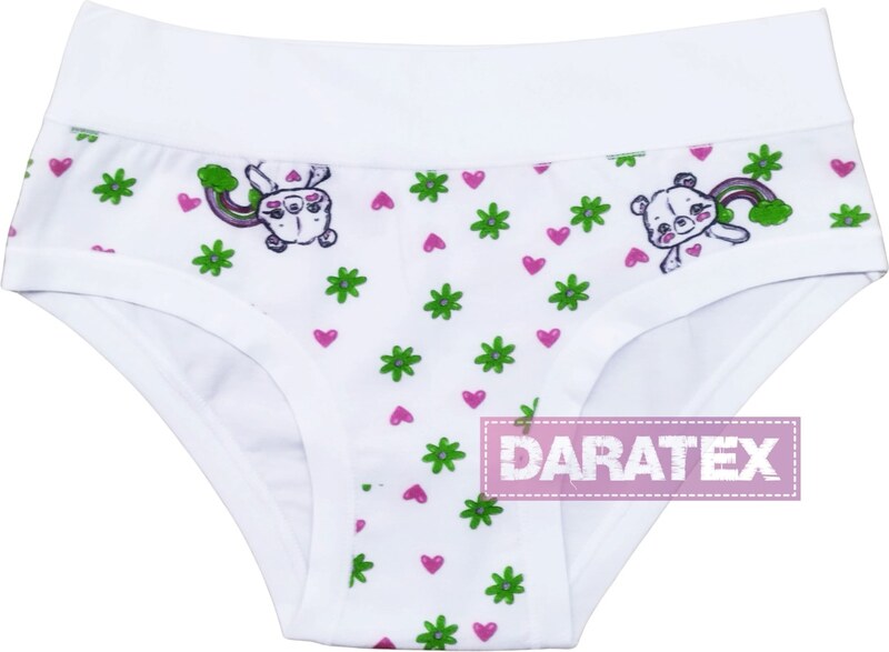 EMY bimba dívčí kalhotky B2872 bílá