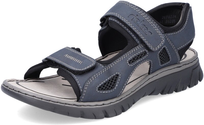 PÁNSKÉ SANDÁLY RIEKER 26761-14 MODRÁ