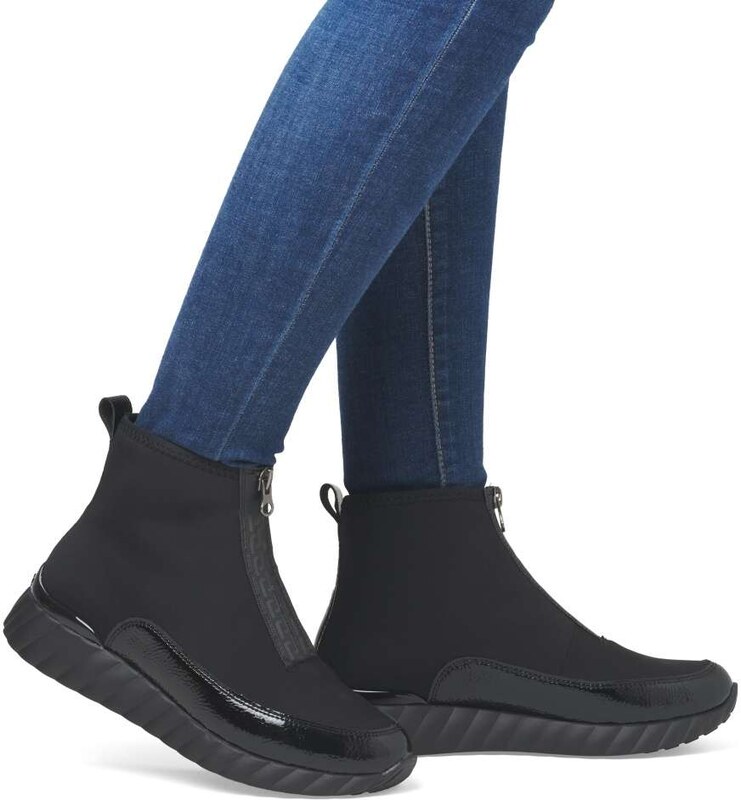 RIEKER Dámská kotníková obuv REMONTE D5983-03 černá