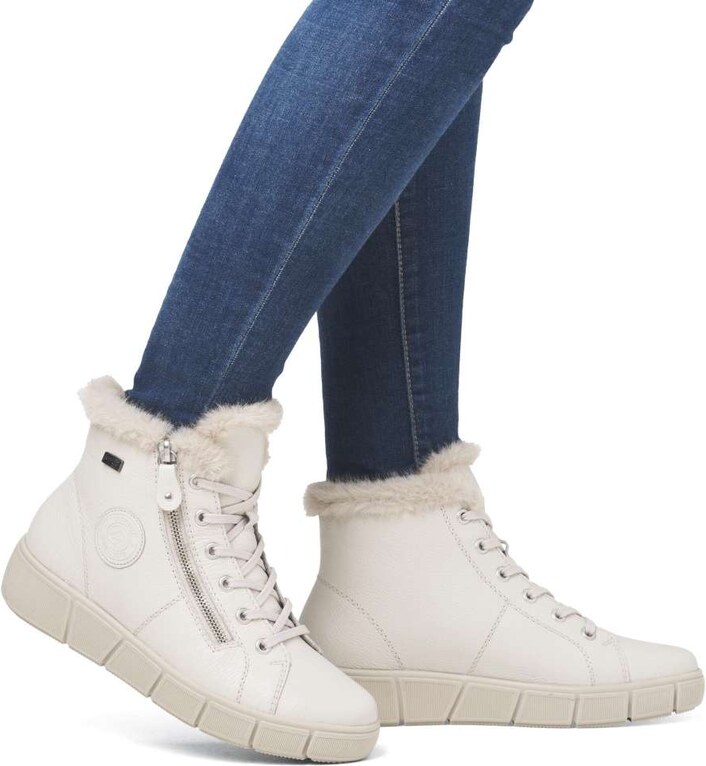 RIEKER Dámská kotníková obuv REMONTE D1T72-80 béžová