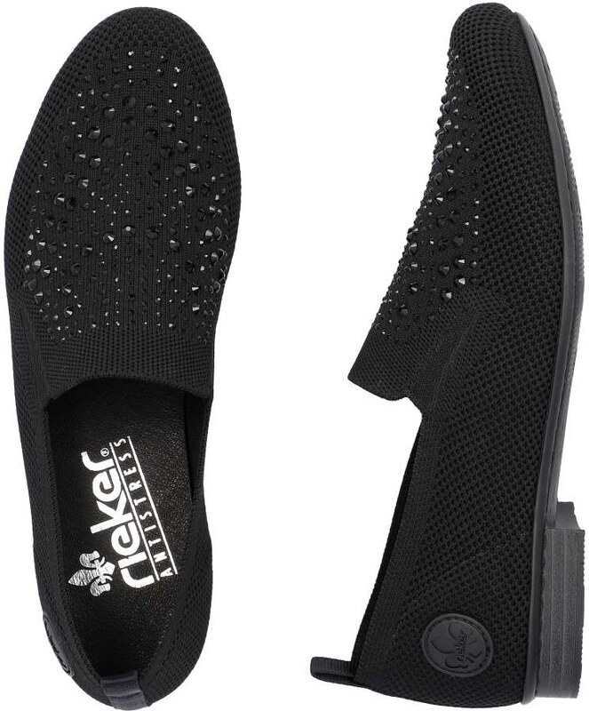 Dámské mokasíny RIEKER 51989-00 černá