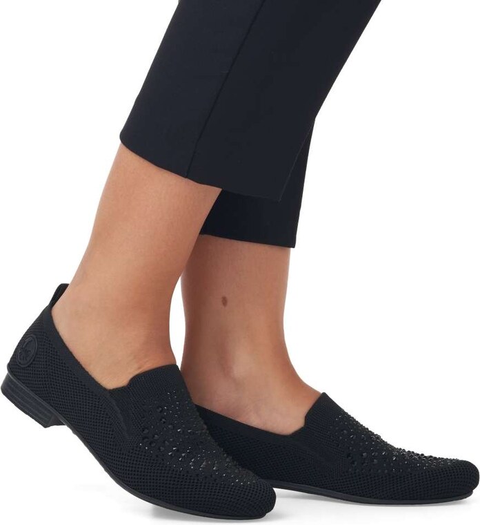 Dámské mokasíny RIEKER 51989-00 černá