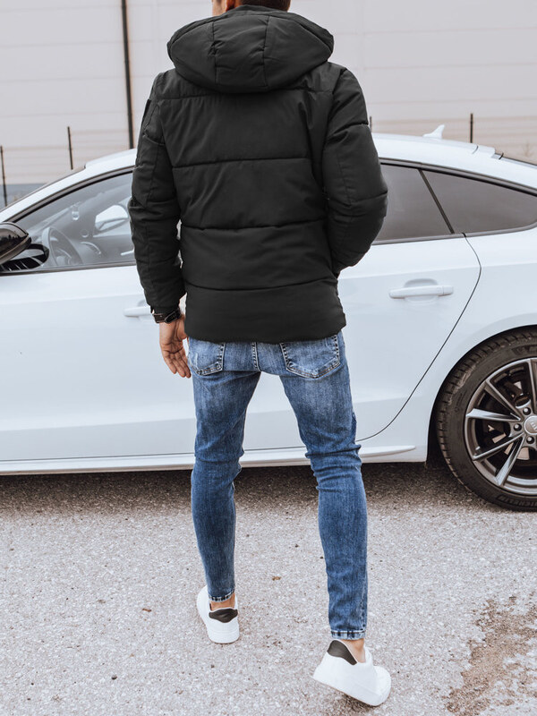 BASIC Černá pánská stylová bunda