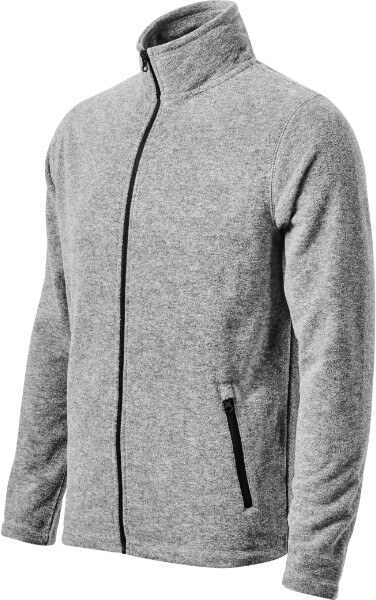 MALFINI, a.s. Factor micro fleece pánský stříbrný melír
