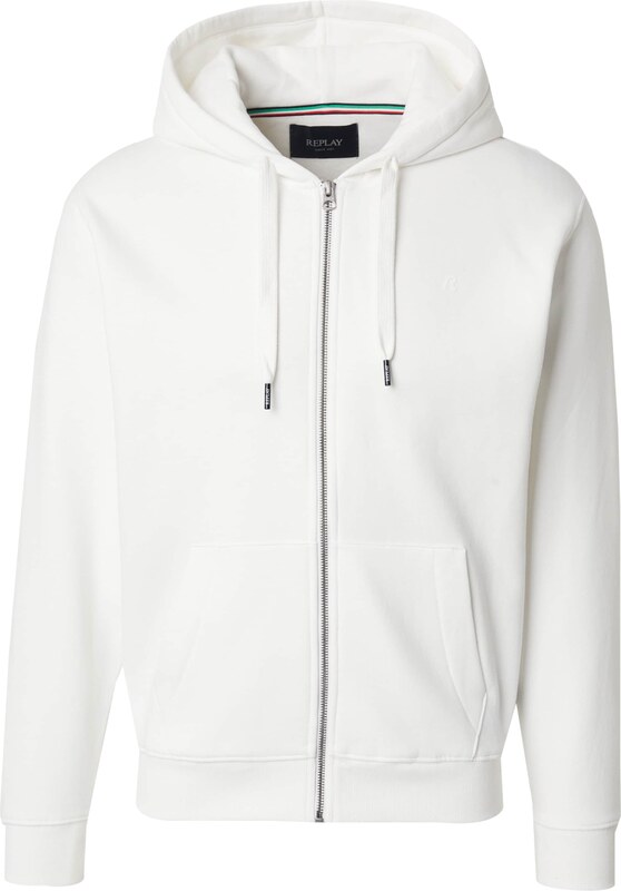 REPLAY Mikina bílá