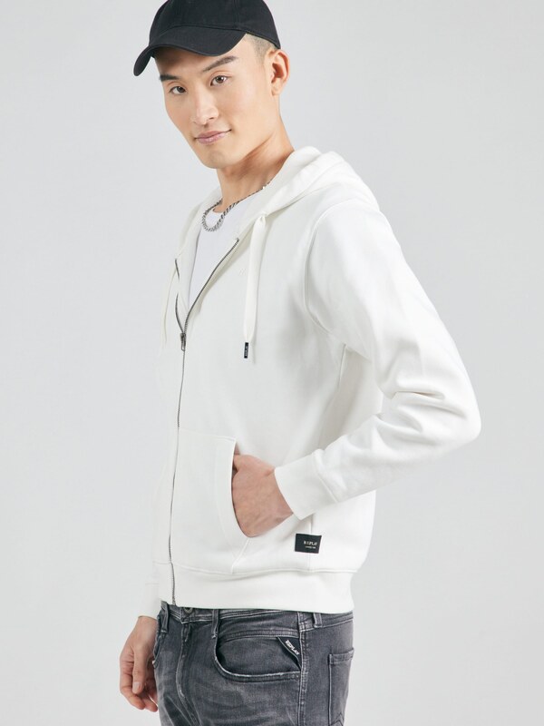 REPLAY Mikina bílá