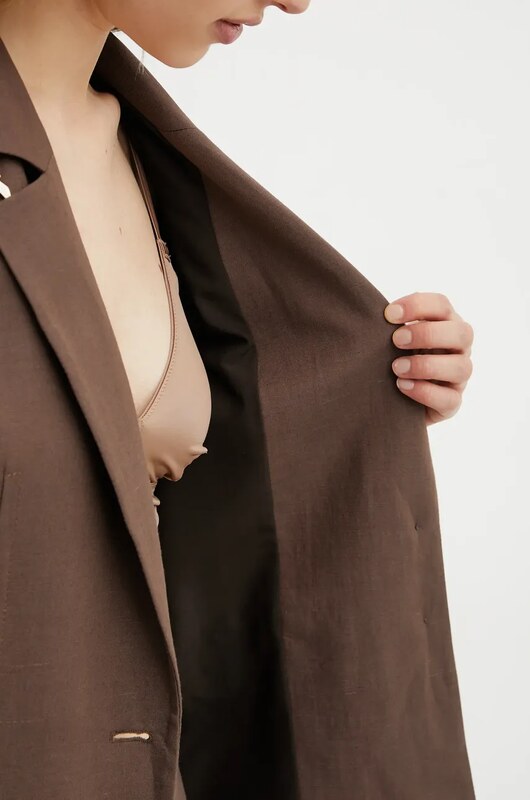 Sako s příměsí lnu Patrizia Pepe