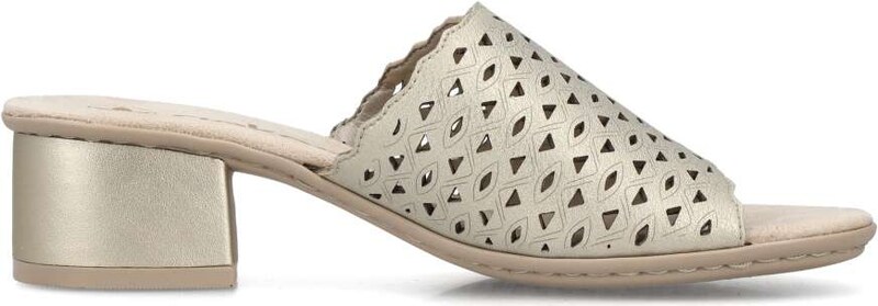 Dámské nazouváky RIEKER 64985-90 zlatá