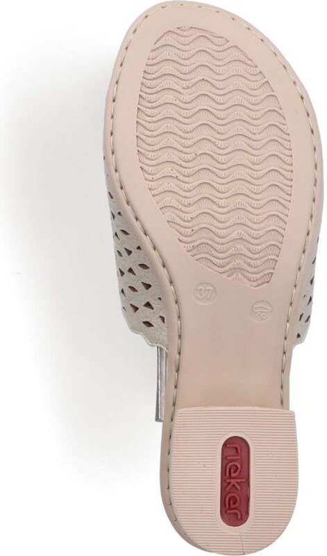 Dámské nazouváky RIEKER 64985-90 zlatá