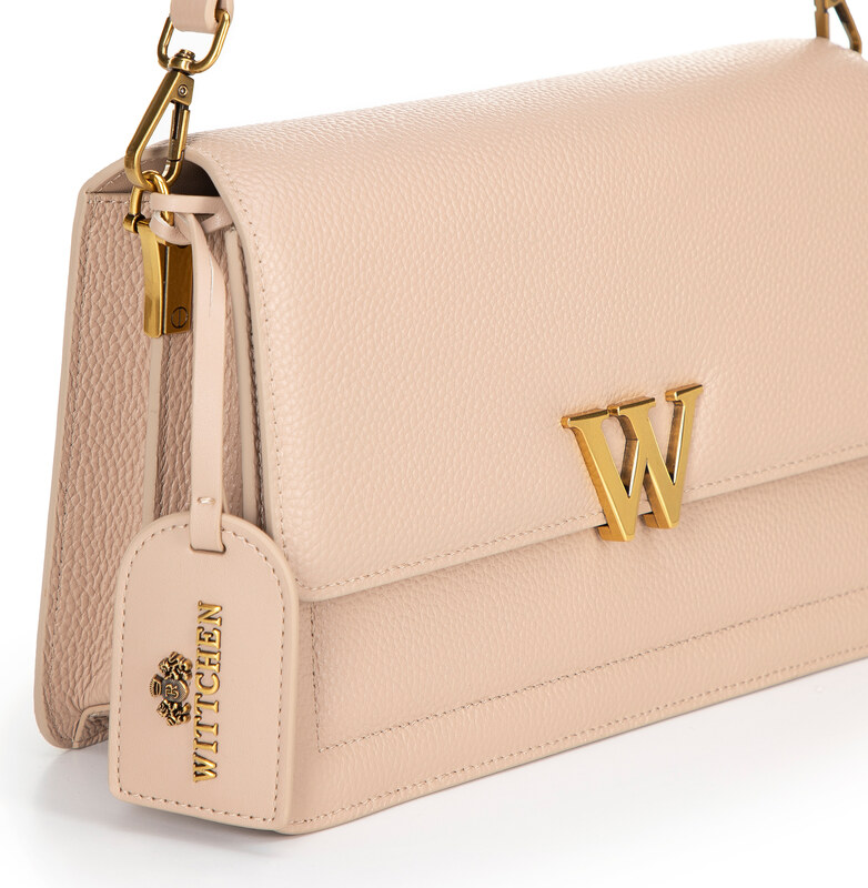 Wittchen Dámská kožená taška s klopou se střapcem