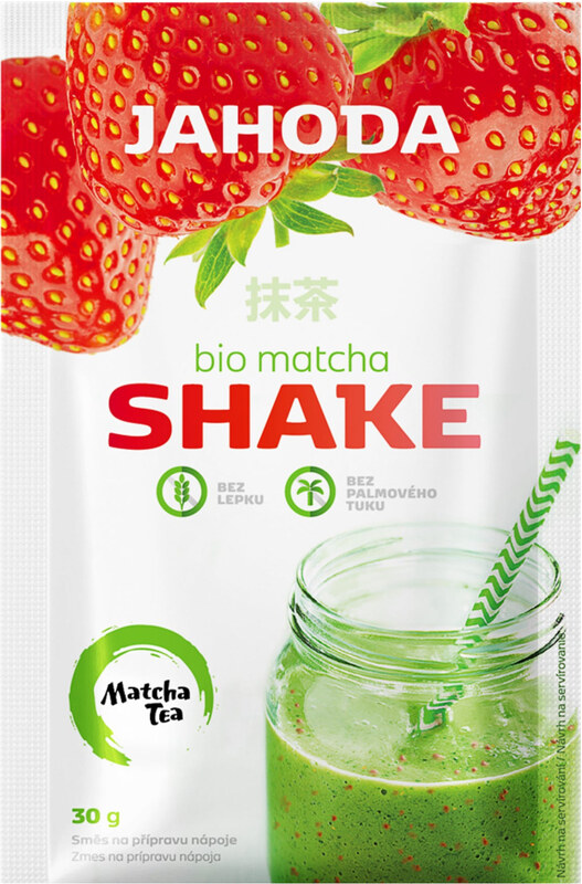 Amylon Matcha shake jahoda bezlepkový 30 g BIO MATCHA TEA