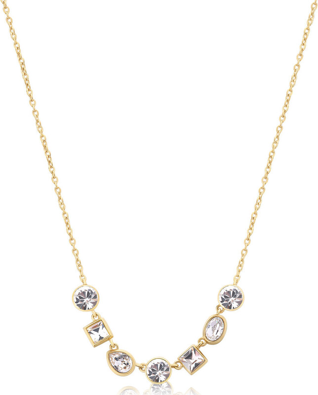 Náhrdelník Brosway SYMPHONIA Zlatá geometrie světla - Chirurgická ocel 316L PVD