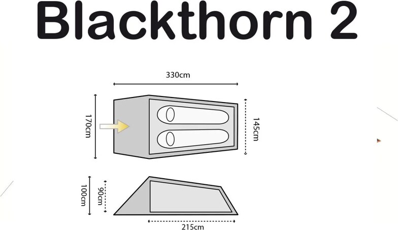 Lehký stan pro dva Highlander Blackthorn 2 Green