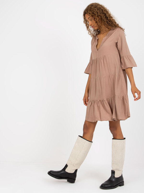 Sublevel Dress-D73761M30214A3-dark beige