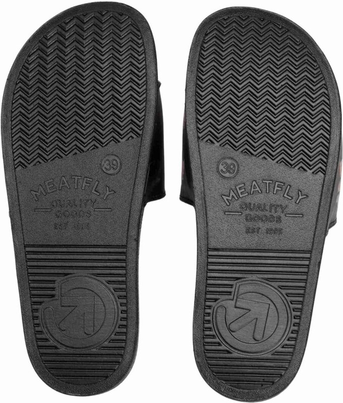 Meatfly dámské pantofle X Hudson Pura Vida Viva La Vida Black | Černá