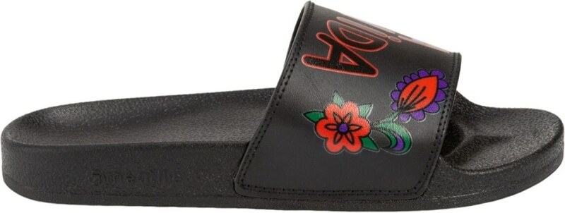 Meatfly dámské pantofle X Hudson Pura Vida Viva La Vida Black | Černá