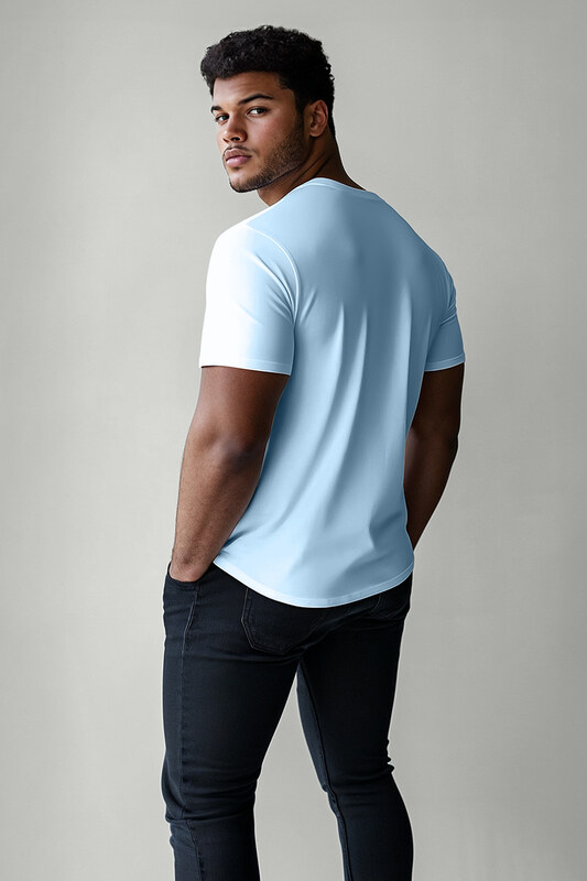 Tričko, Barva Nebesky Modrá , s Potiskem Wind Surfing Teddy