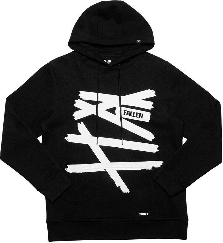 fallen Pánská mikina retro hoodie black/white