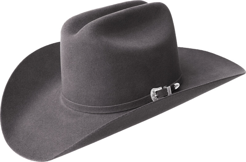 Bailey LIGHTNING 4X – šedý STEEL tradiční americký westernový klobouk