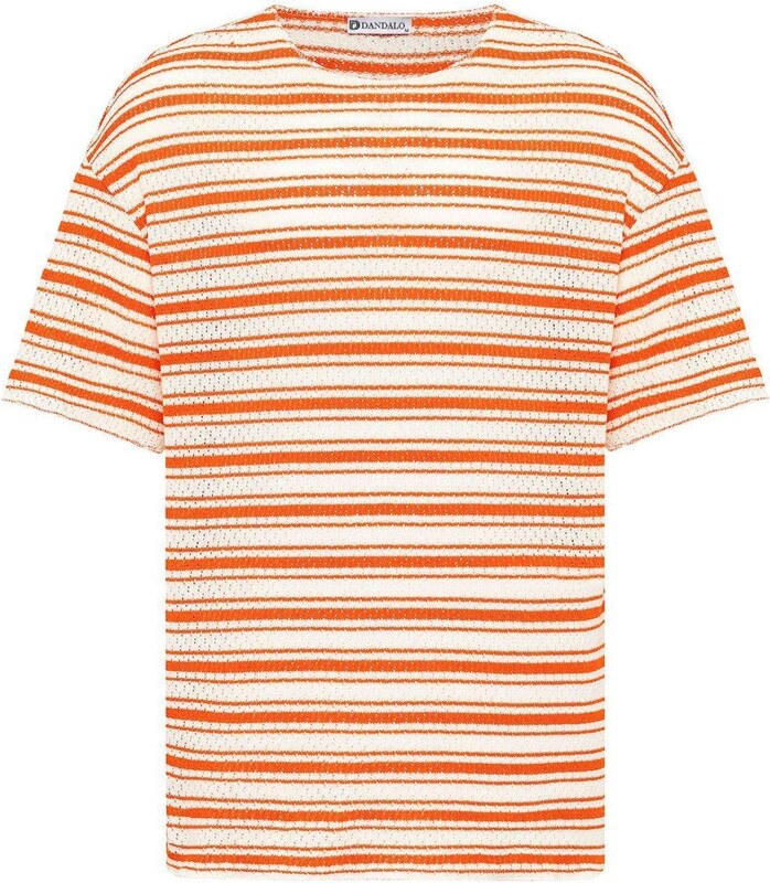 Dandalo Tričko oranžová / bílá