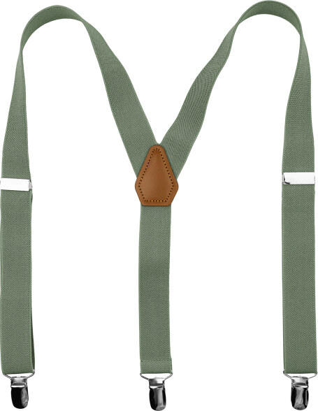 Bubibubi Zelená sada Sage green pro tátu a syna s motýlky a kšandami