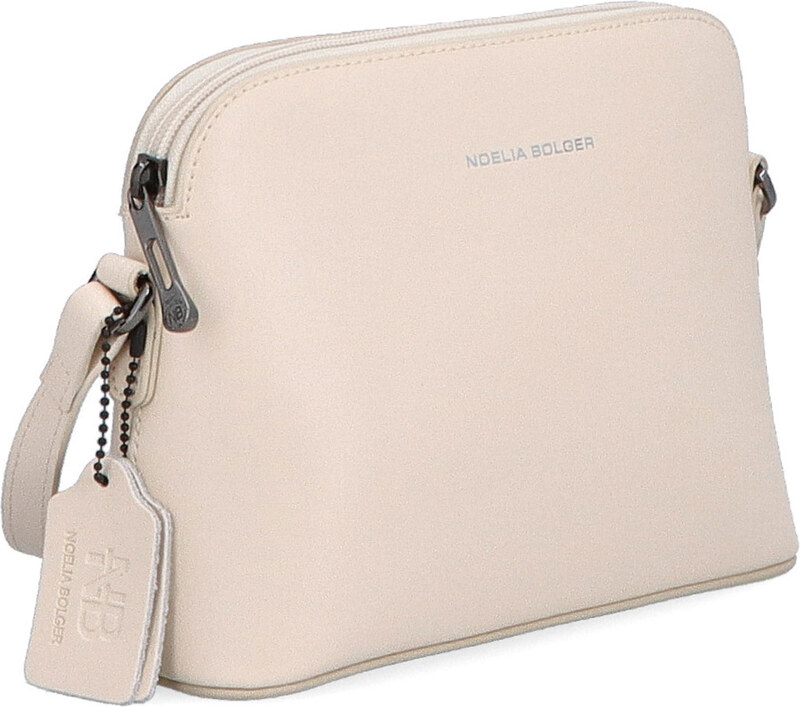 Kožená kabelka crossbody Noelia Bolger béžová NB 0096 BE