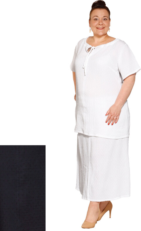 Martina Áčková sukně Mina s našitými kapsami - bavlněný kreš