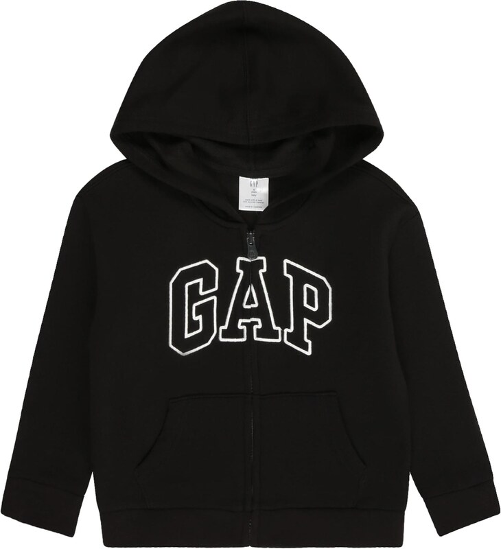 GAP Mikina černá / bílá