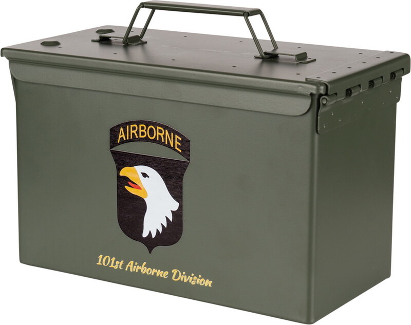 FOSTEX Muniční bedna Cal.50mm 101st Airborne Division zelená