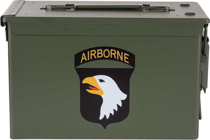 FOSTEX Muniční bedna Cal.50mm 101st Airborne Division zelená