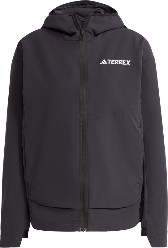 ADIDAS TERREX Outdoorová bunda 'Multi Softshell' černá / bílá
