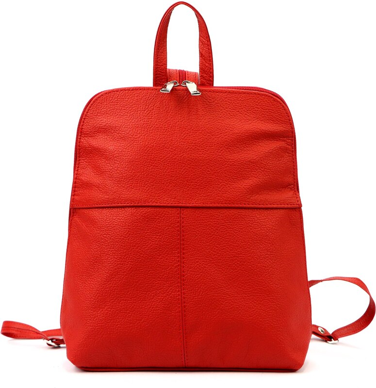 Dámský kožený batoh Voyager 517 červený